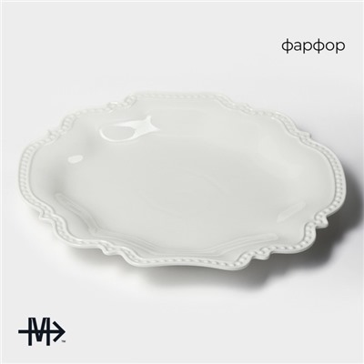 Блюдо Magistro «Сюита», d=35.8 см, фарфор, белое