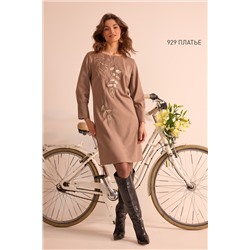 NiV NiV fashion 929 коричнево-бежевый, Платье