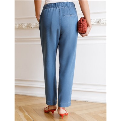 Брюки из лиоцелла под деним