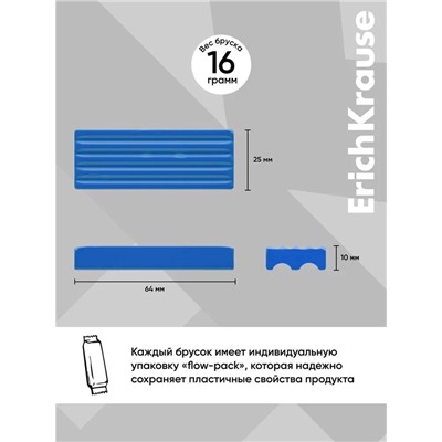 Пластилин ErichKrause Basic light pack, 10 цветов, 160 г, европодвес, в пакете