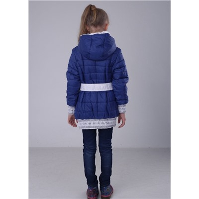 3517Б Пальто на синтепоне Синий/146