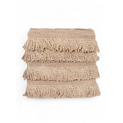 Тесьма декоративная «Бахрома» жгут, 6.5 см, 20 м±0.5, бежевая