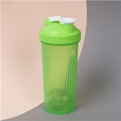 Бутылка/Шейкер SIMPLE SHSA-600 зелёный, для спортивного питания 600ML/уп72
