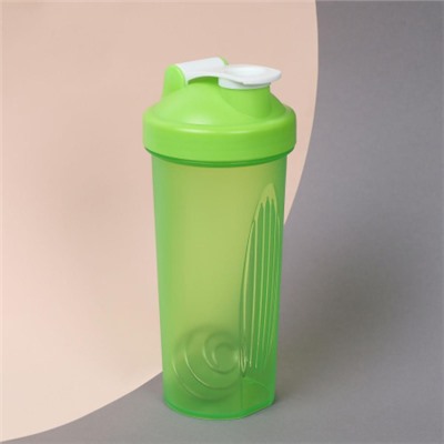 Бутылка/Шейкер SIMPLE SHSA-600 зелёный, для спортивного питания 600ML/уп72