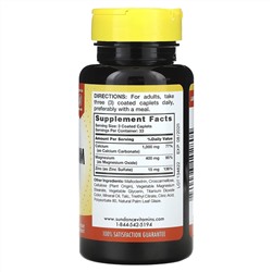 Sundance Vitamins, Кальций, магний, цинк, 100 капсул в оболочке
