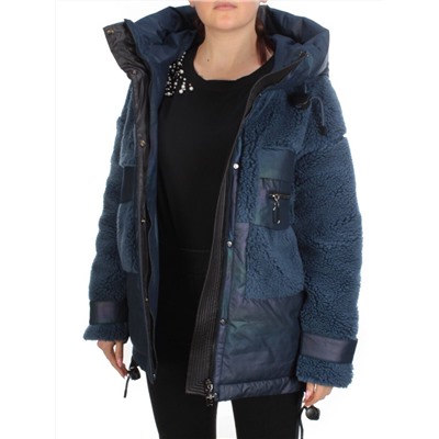 M - 2183 DARK BLUE Куртка зимняя женская MEAJIATEER (200 гр. био-пух)