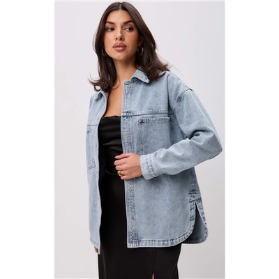 Куртка джинс F412-1249 l.blue