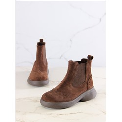 Челси ED'ART 332.927'br. Коричневая замша