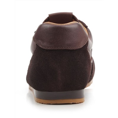 03-A885-5 BROWN Кроссовки женские (натуральная кожа, натуральная замша)