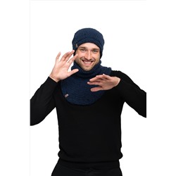 Шапка меховая цвет Индиго