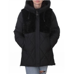 M-8800 BLACK Куртка зимняя стеганная женская (150 гр. холлофайбер)