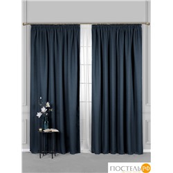 Daily by T ЛОРЕНА син Шторы 220х270, 2пр, плстр.