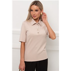 Блуза трикотажная бежевого цвета Вербена №2