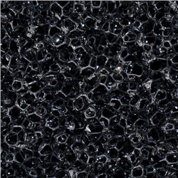 Губка прямоугольная, крупнопористая 10 PPI, лист 50×50×10 см, черный