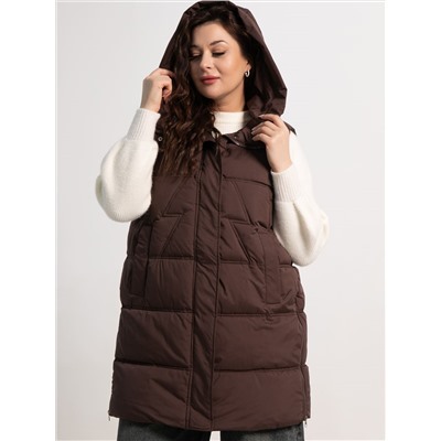 Жилет утепленный Вега (горький шоколад) Б15304-18М