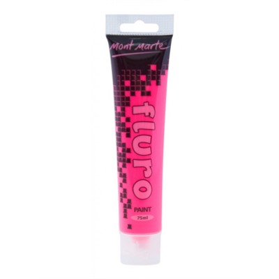 Краска акриловая флуоресцентная Розовый 75 мл / PMFL0005 /уп 96/Pink