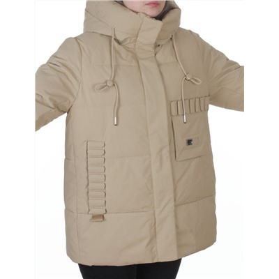 YR-6616 BEIGE Куртка зимняя женская (150 гр. холлофайбер)