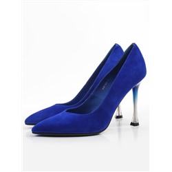 06-A65A-585M BLUE Туфли женские (натуральная замша)