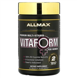 ALLMAX, Vitaform, мультивитамин премиального качества для женщин, 60 таблеток