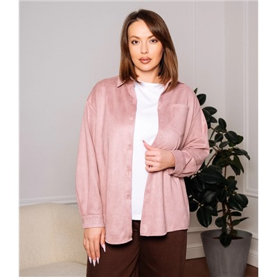 Рубашка #КТ1320, пыльная роза