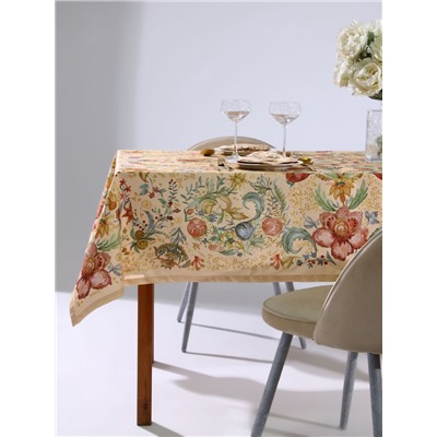 Набор кухонный «Этель» Floral pattern, скатерть 147×184±2 см с ГМВО, салфетки 40×40 см - 8 шт.