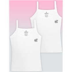 4108-01 Майка для девочек белая (BAYKAR)