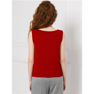 Блуза вязаная без рукавов