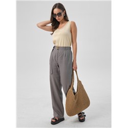 Топ вязаный без рукавов