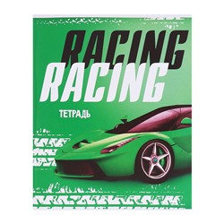 Набор тетрадей 48 листов в клетку, Calligrata Racing defender, обложка мелованная бумага, серые листы, 5 шт.