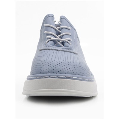 03-YE287-8 LT. BLUE Полуботинки летние женские (натуральная кожа)