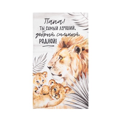 Набор кухонных полотенец «Этель. Семейство кошачьих», 40×73 см - 2 шт., 100% хлопок, вафля 160 г/м²