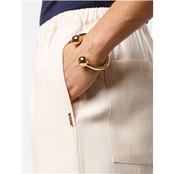 Свободные брюки из плотного лиоцелла на резинке