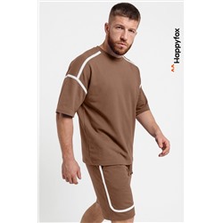 Мужской костюм оверсайз из футера двухнитки Happyfox