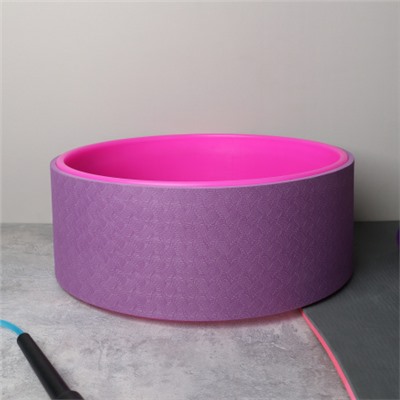 Колесо для йоги и пилатеса 32Х12 / YW32-PP / фиолетовый-розовый / уп10