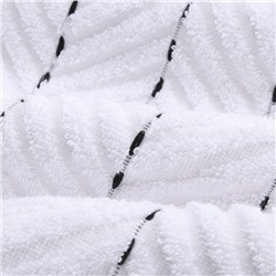 Коврик махровый SL HOME: Lines "Блан де Блан" 50х70 см, 100% хлопок, 750 г/м2