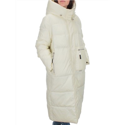 H-2210 WHITE Пальто зимнее женское (200 гр .холлофайбер)