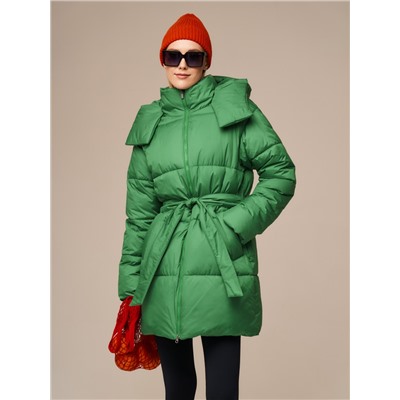 Пуховик женский зеленый
