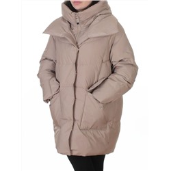 Z24-830 BEIGE Куртка зимняя женская оверсайз (200 гр. тинсулейт)