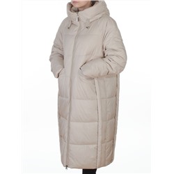 8891 LT. BEIGE Пальто зимнее женское (200 гр. холлофайбер)
