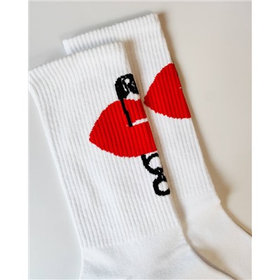 Носки р.35-40 "Абстракция" Red Lipstick