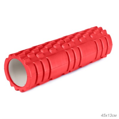 Ролик массажный спортивный Woohooo BRICK 45x14/ красный/уп10