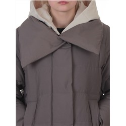 A610 GRAY Пальто зимнее женское со съемным жилетом (200 гр. био-пух)