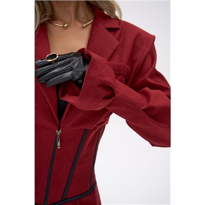 Пиджак – корсет Джуди (бордовый)