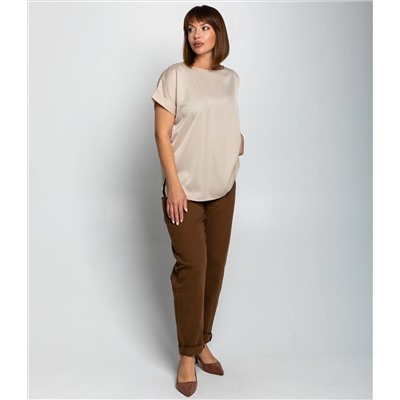 Блуза #ОКТ035001-1, бежевый