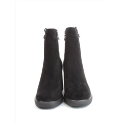04-M3-2270 BLACK Ботильоны зимние женские (натуральная замша, натуральный мех)