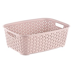 Корзина HobbyLife Rattan, размер M, с ручками, 19.5х26х9 см, цвет МИКС