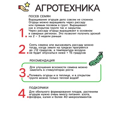 Семена Огурец "Маша" F1, партенокарпический, 5 шт.