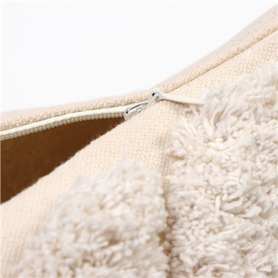 Наволочка декоративная «Этель. Бохо», 45×45 см, 100% хлопок, молочная