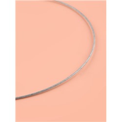 Спицы круговые, для вязания, с металлическим тросом, d=2 мм, 10/43 см