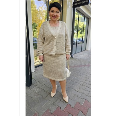 Блуза, джемпер, юбка Vittoria Queen 22863 капучино
